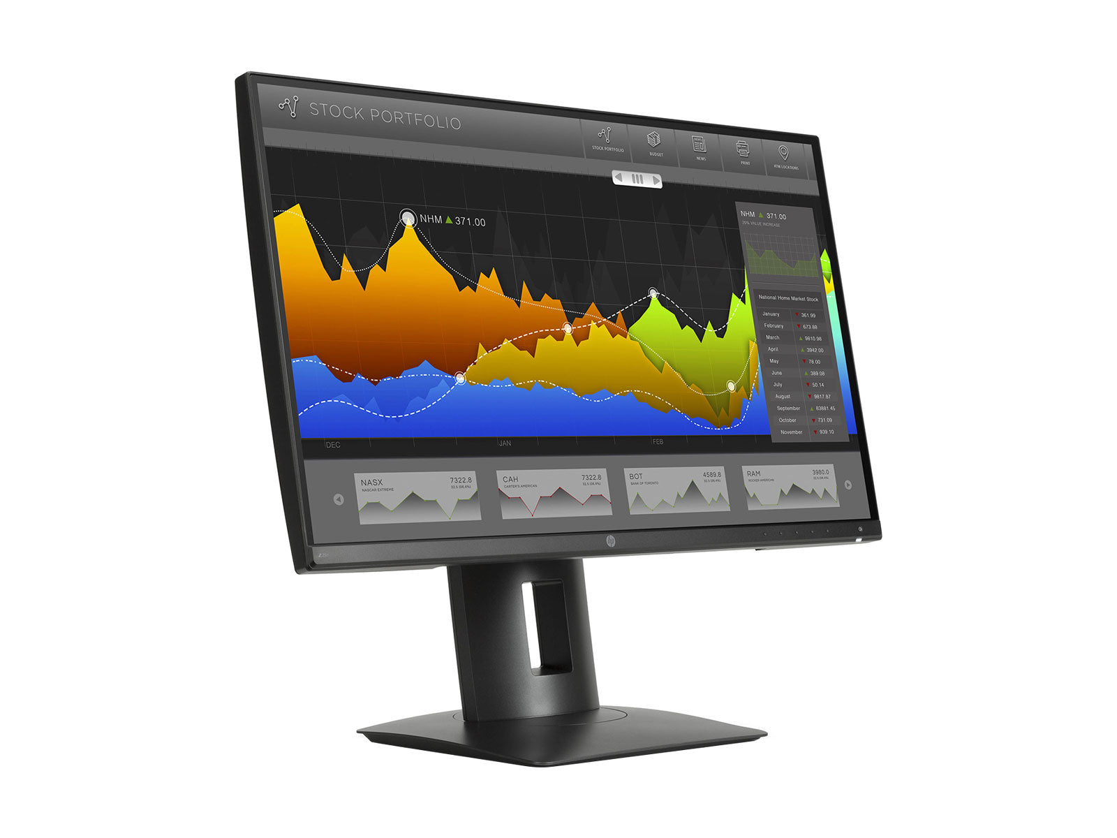 HP Z25n 25" WQHD 2560 x 1440 IPS Display Monitor (K7C01A8#ABA) Monitors.com 