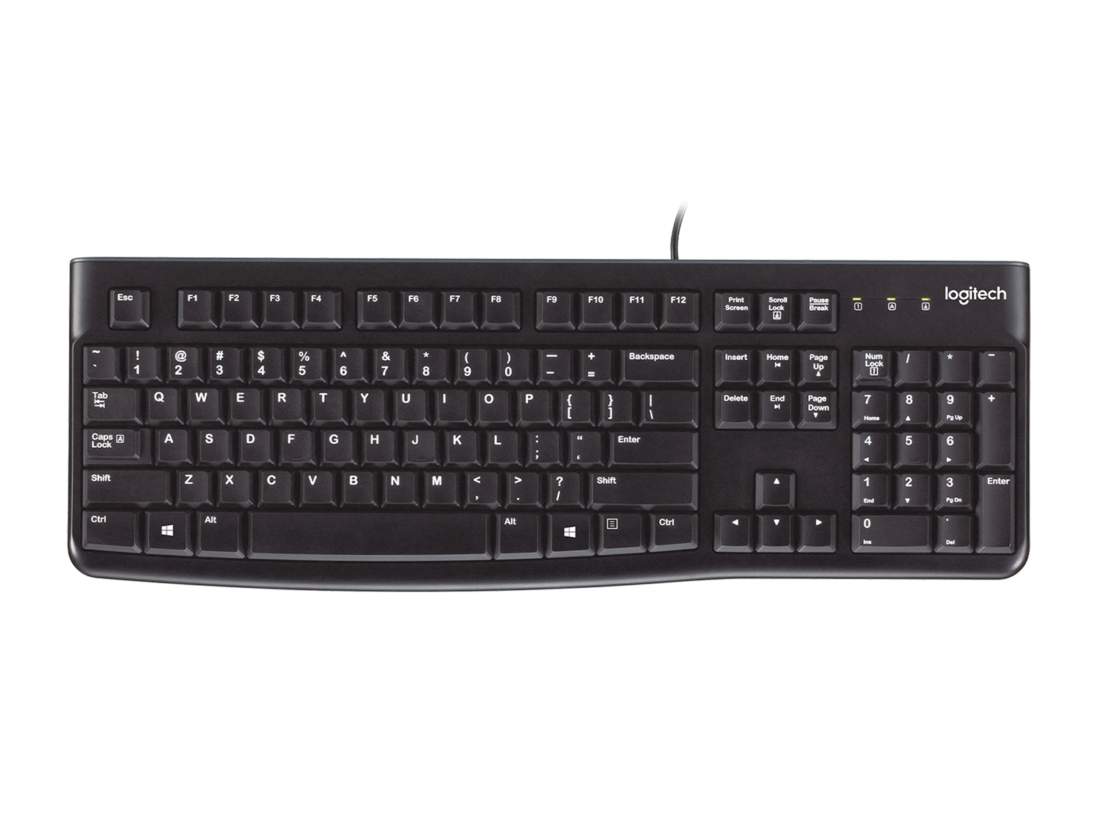 Logitech K120 Corded USB Keyboard (920-002478) Monitors.com 